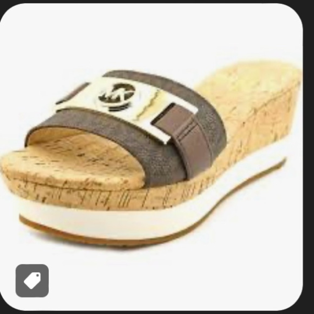 Gently used Michael kors platform sandal in box US 8